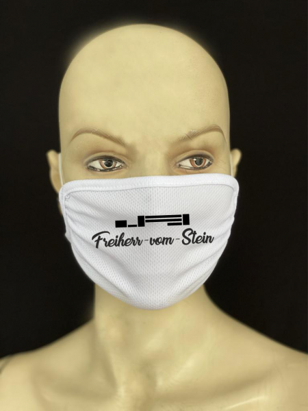 FSG Mund-Nasen-Maske Stoff waschbar weiß